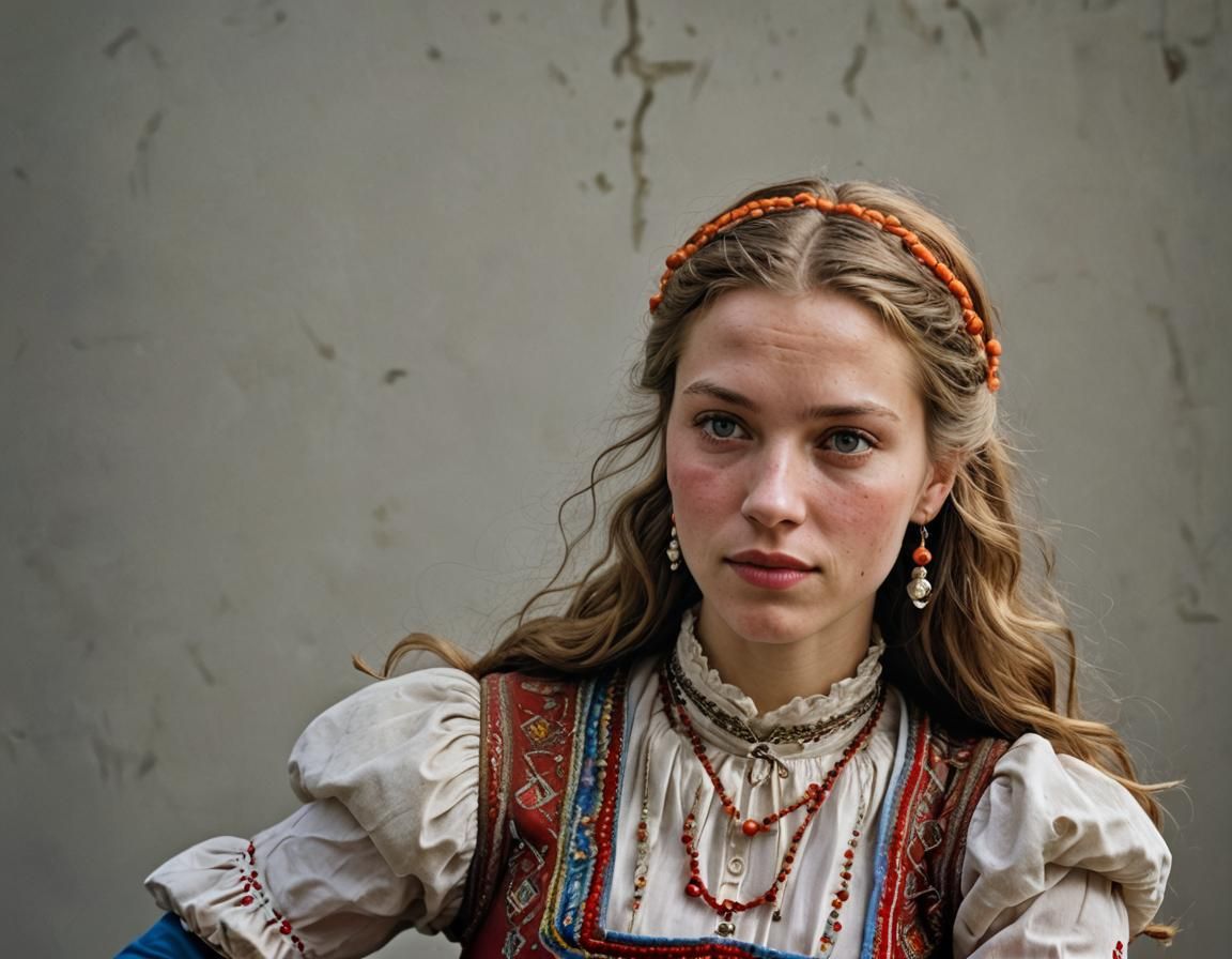 Dancing Dutch Girl, Traditional Dress, Professional Portrait
