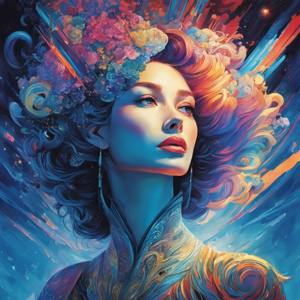 Painting Woman full color 4