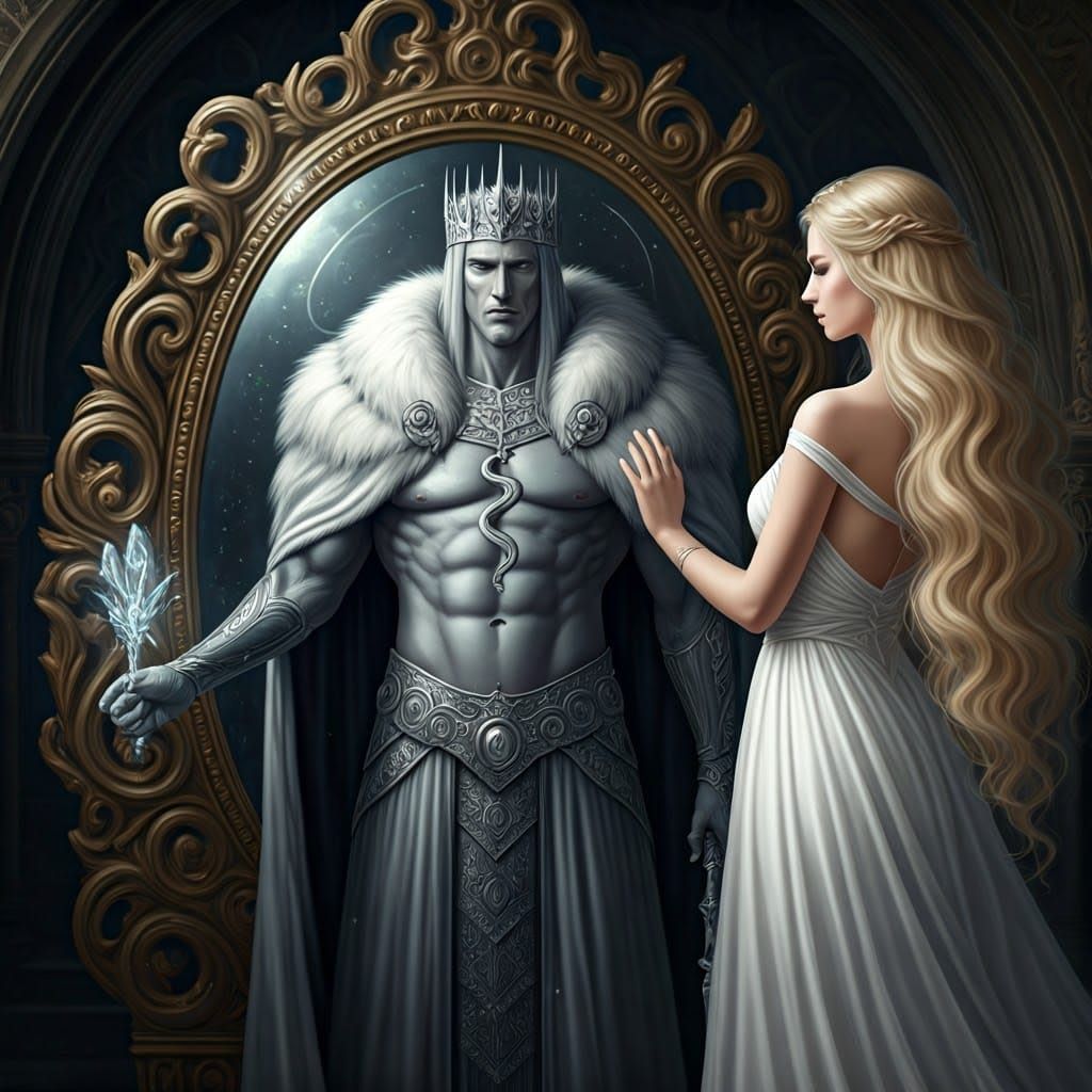 Majestic Silver King Beyond the Mirror's Threshold