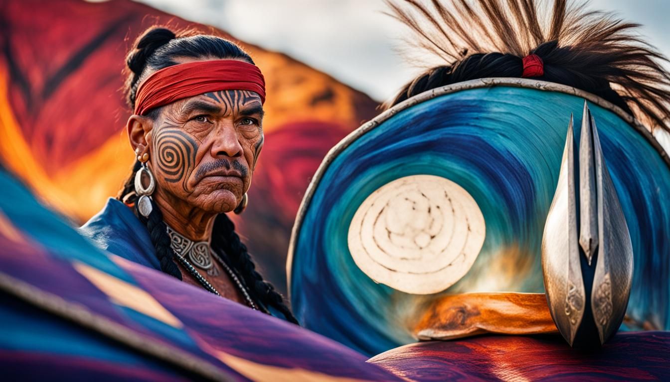 Maori Warriors with Tribal Tattoos Portrait