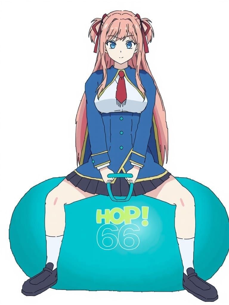 Person on a Hopper Ball Image