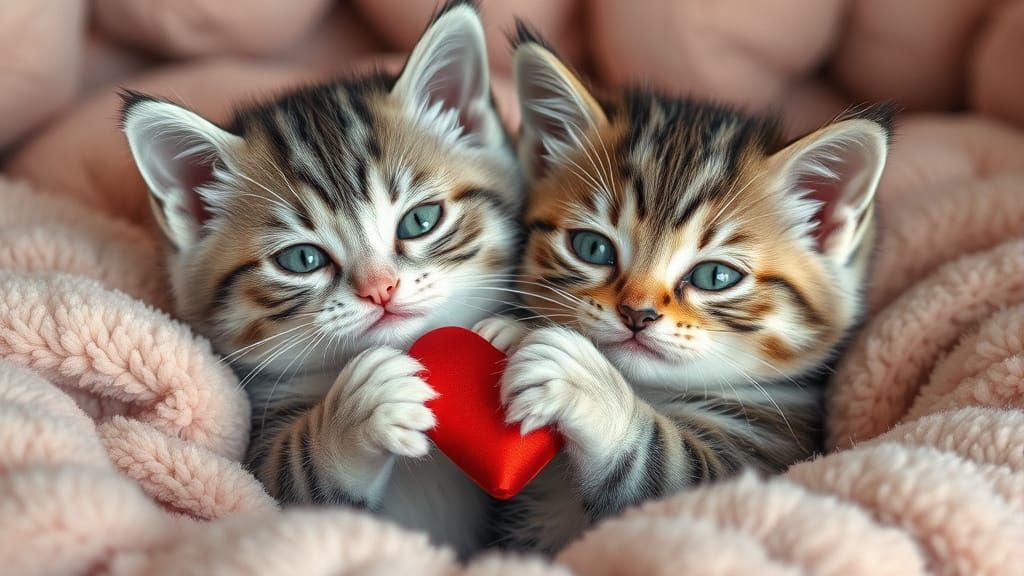 Valentine kittens