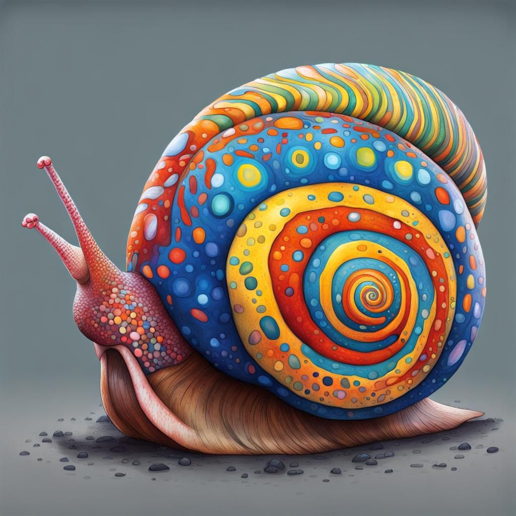 Giant Patterned Snail Creates Nations