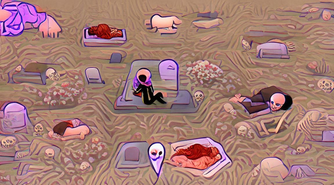 Solitary Figure with Corpse: A Study in Mortality