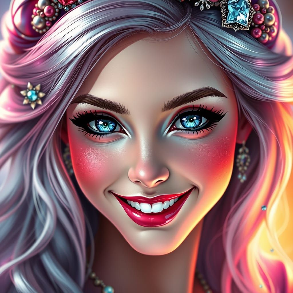 Surreal Fantasy Princess in Hyperrealistic Style