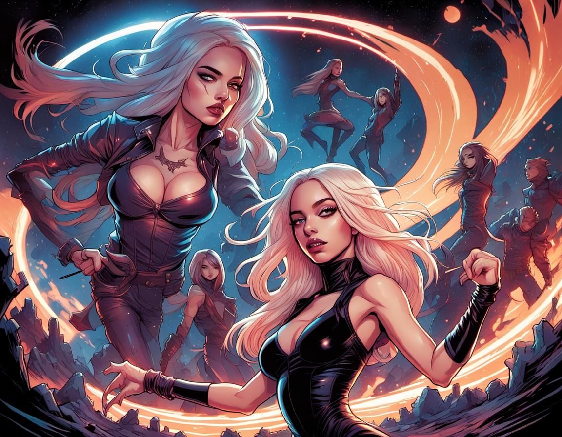Ava Max in Comic Book Art Style