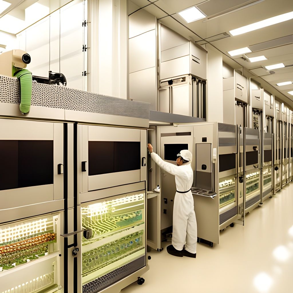 Semiconductor Manufacturing Equipment in Cleanroom