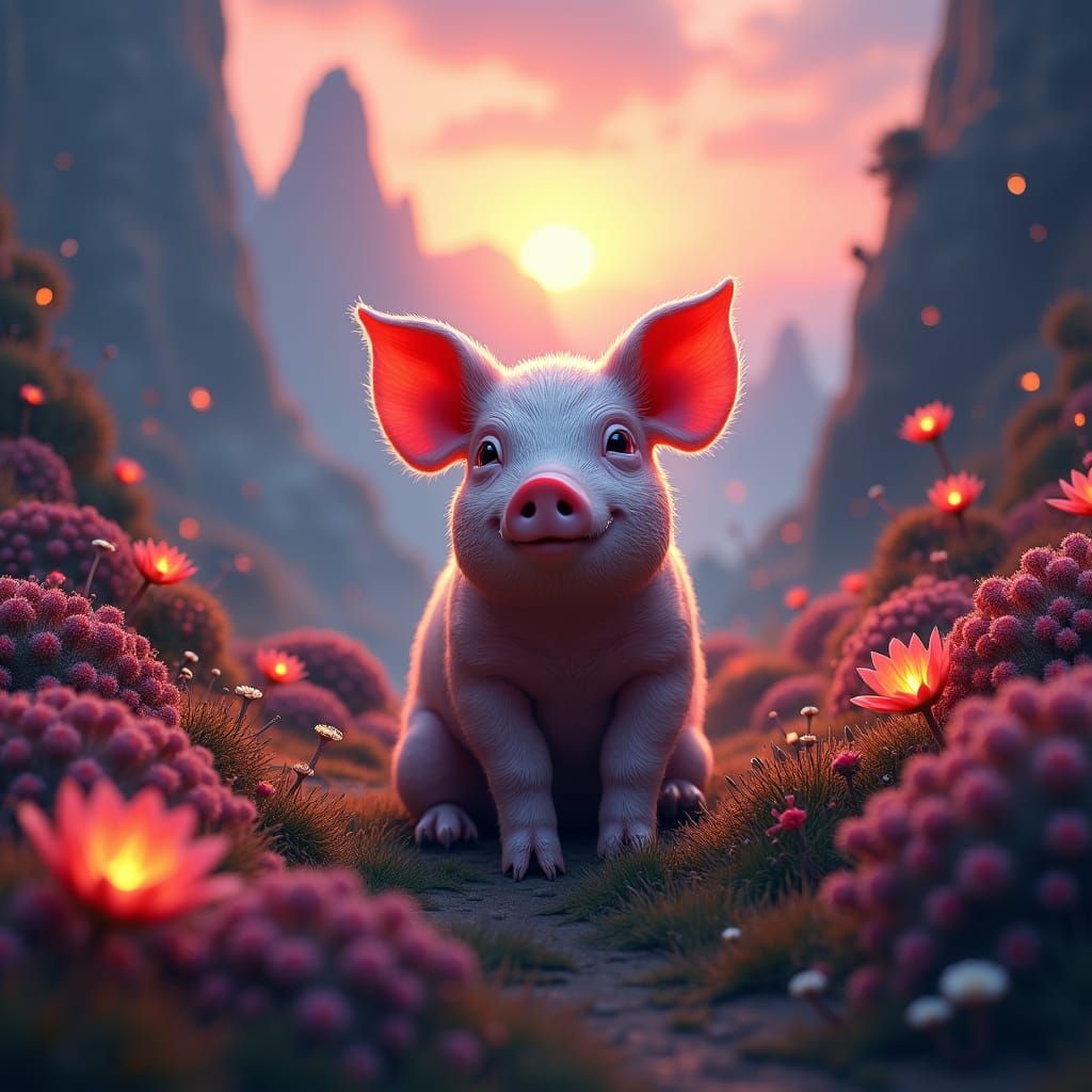 Lush Pig Fantasy World Concept Art