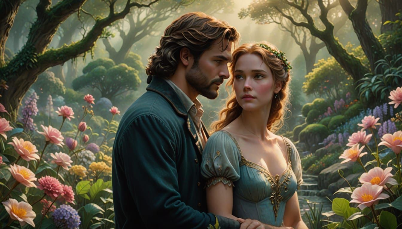 Ethereal Botanical Masterpiece in Pastel Hues