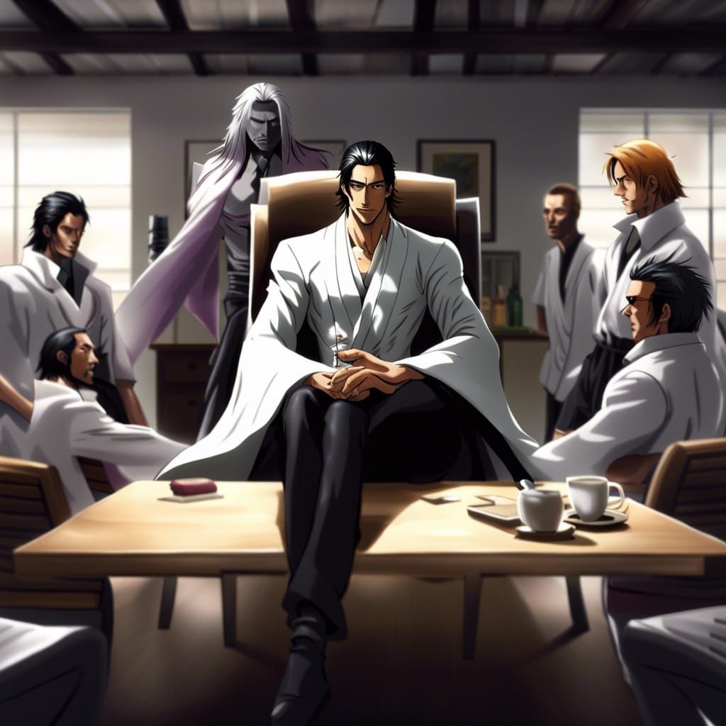 Javier Milei as Aizen in Bleach Scene