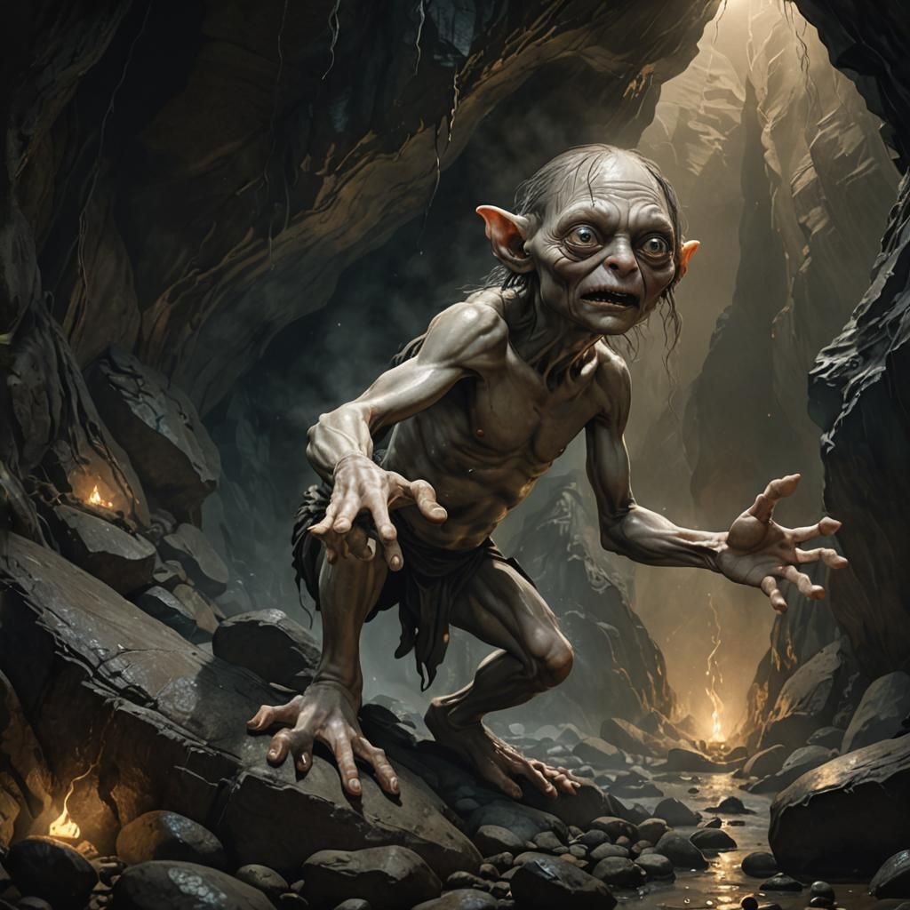 Gollum Reaching Out: A Study in Desperation