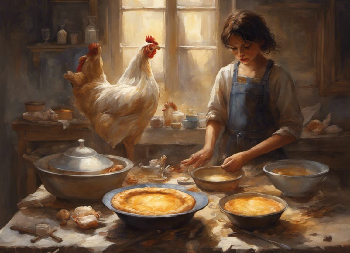 After the Feast: A Storybook Illustration