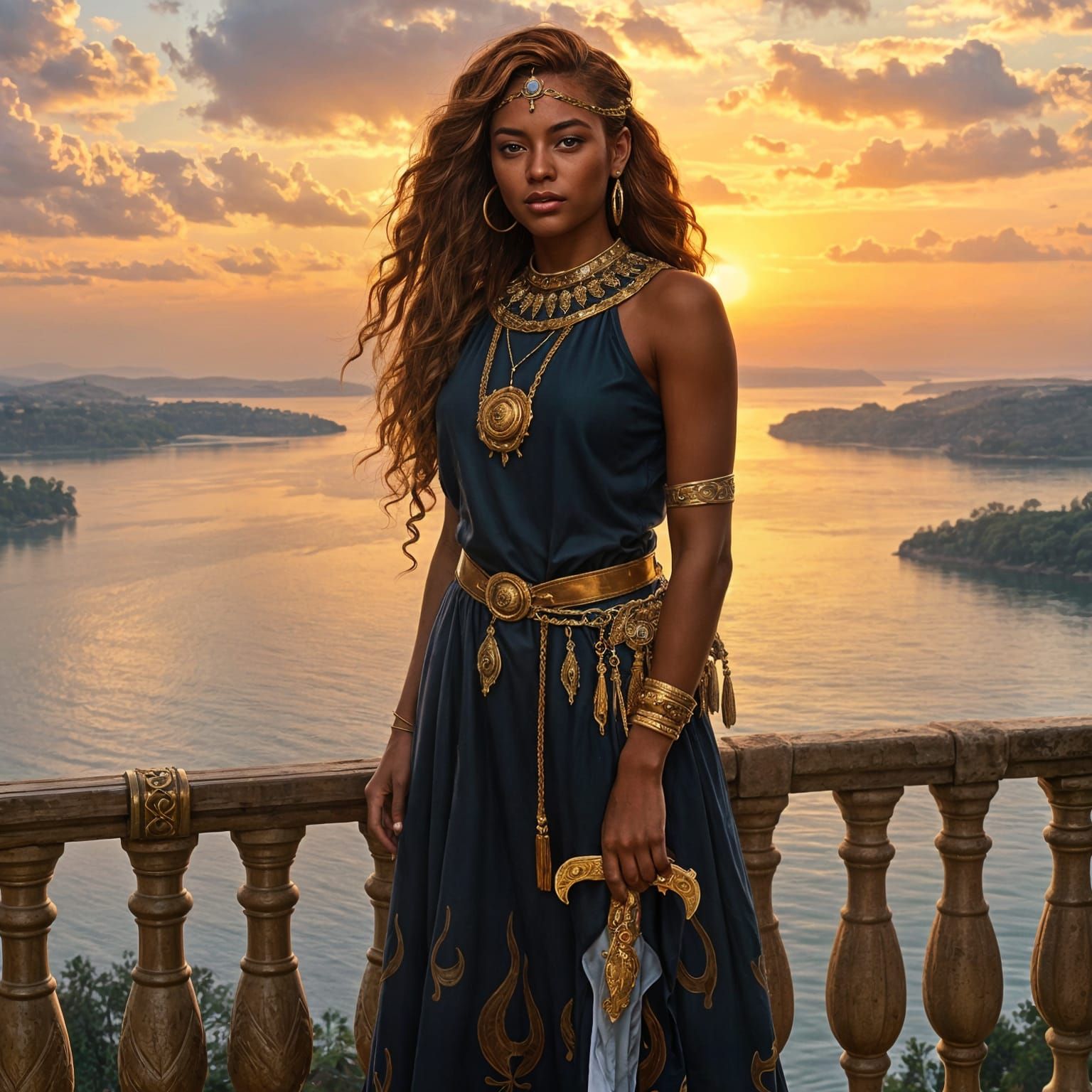 African Princess in Regal Splendor