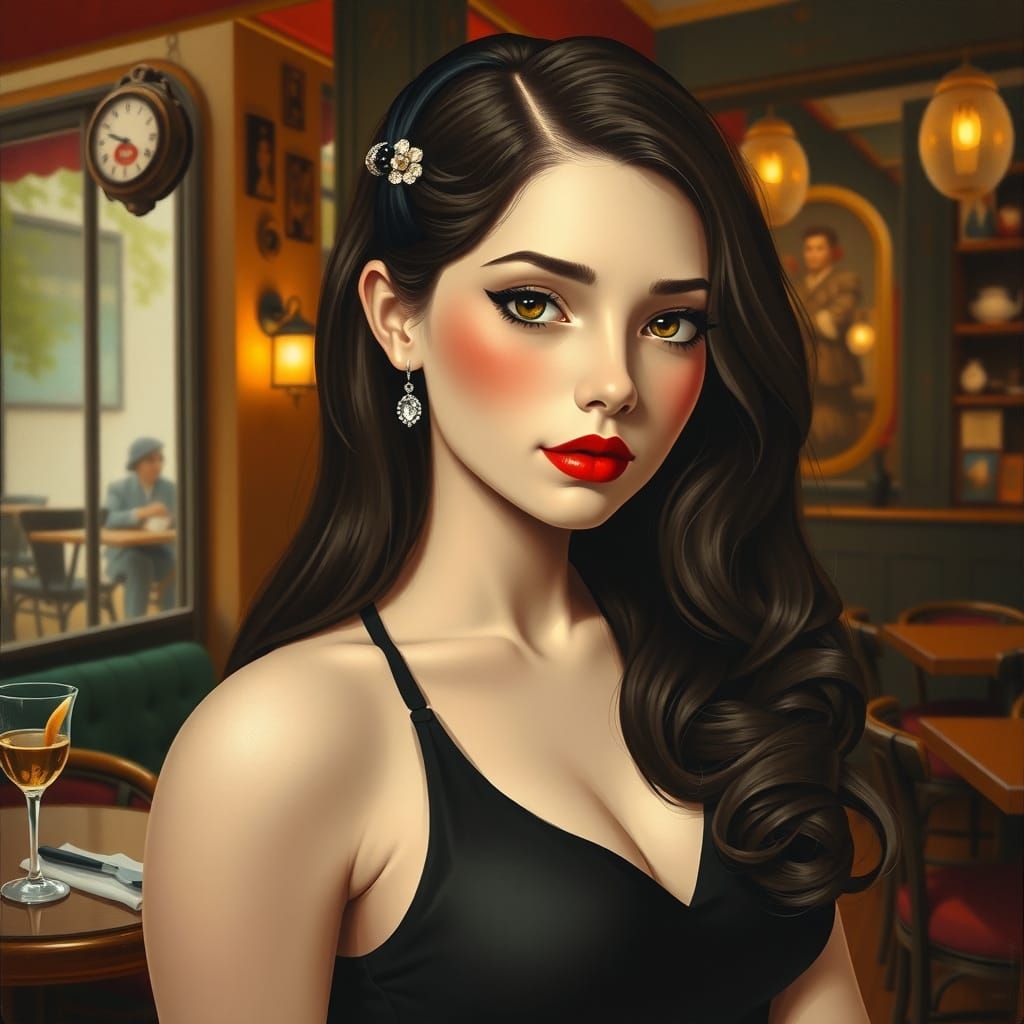 Captivating 1920s Portrait of a French Ingenue