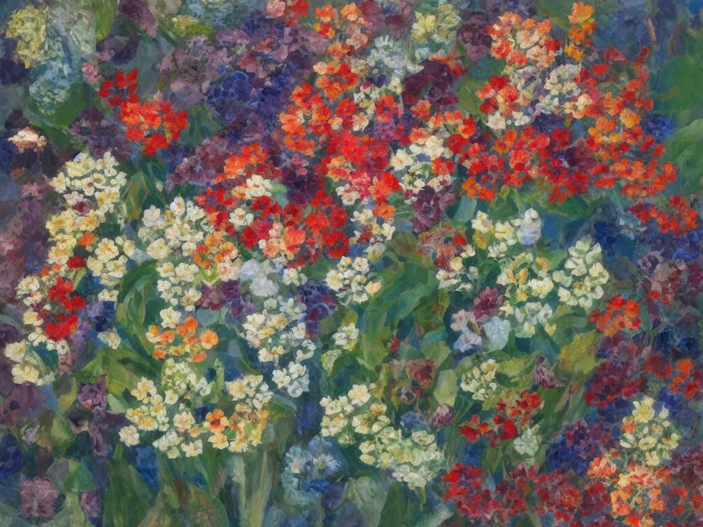 Angelic Kiss Amidst Vivid Floral Landscape