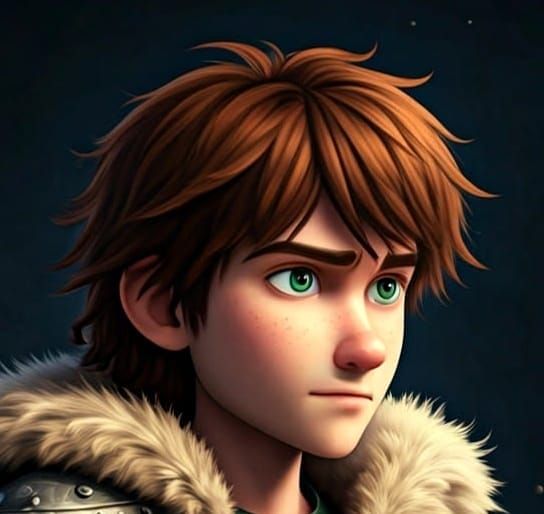 Young Hiccup Daggot in Epic Anime Art