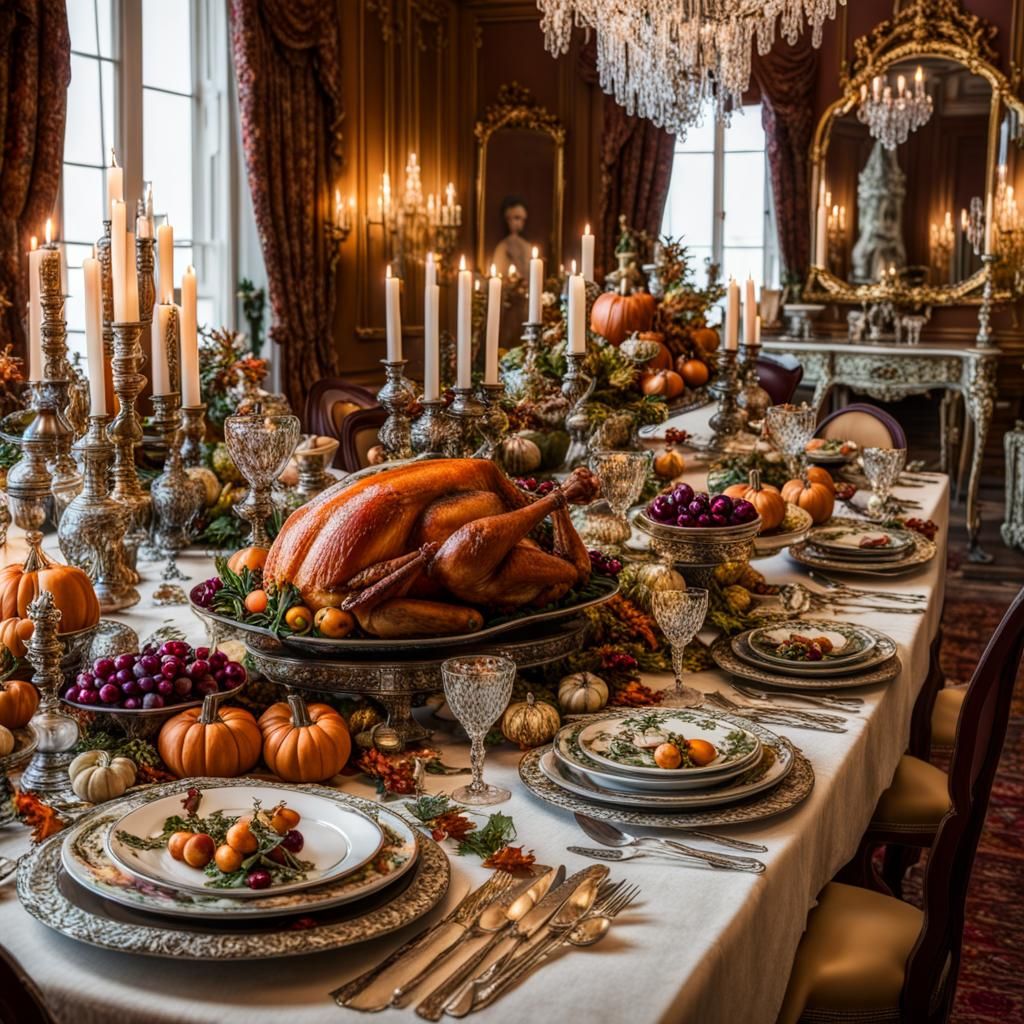 Opulent Thanksgiving Table in Versailles
