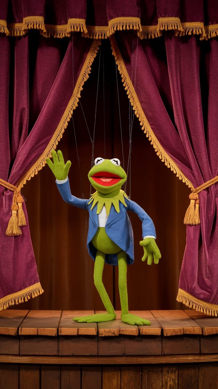 Kermit the Frog Puppet Show Scene