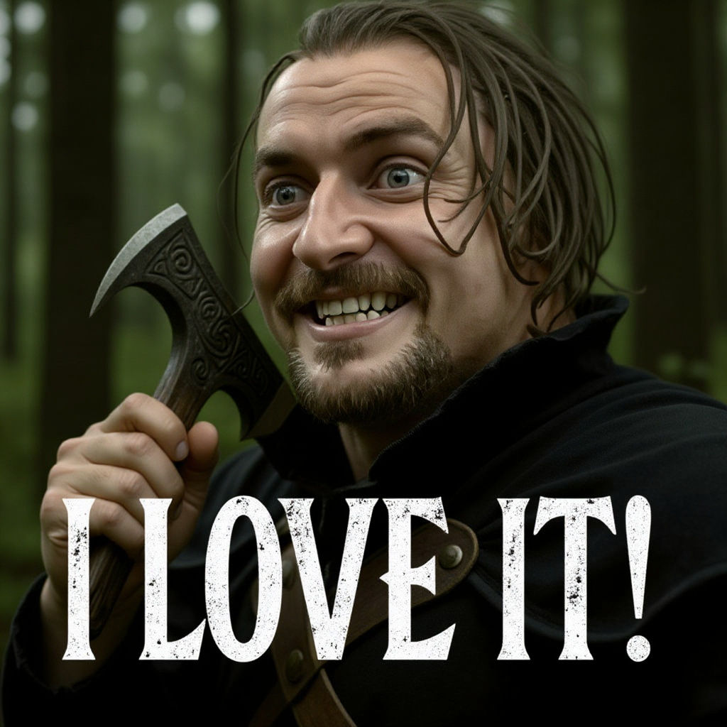 Celtic Warrior's Dramatic Gesture in Cinematic Realism