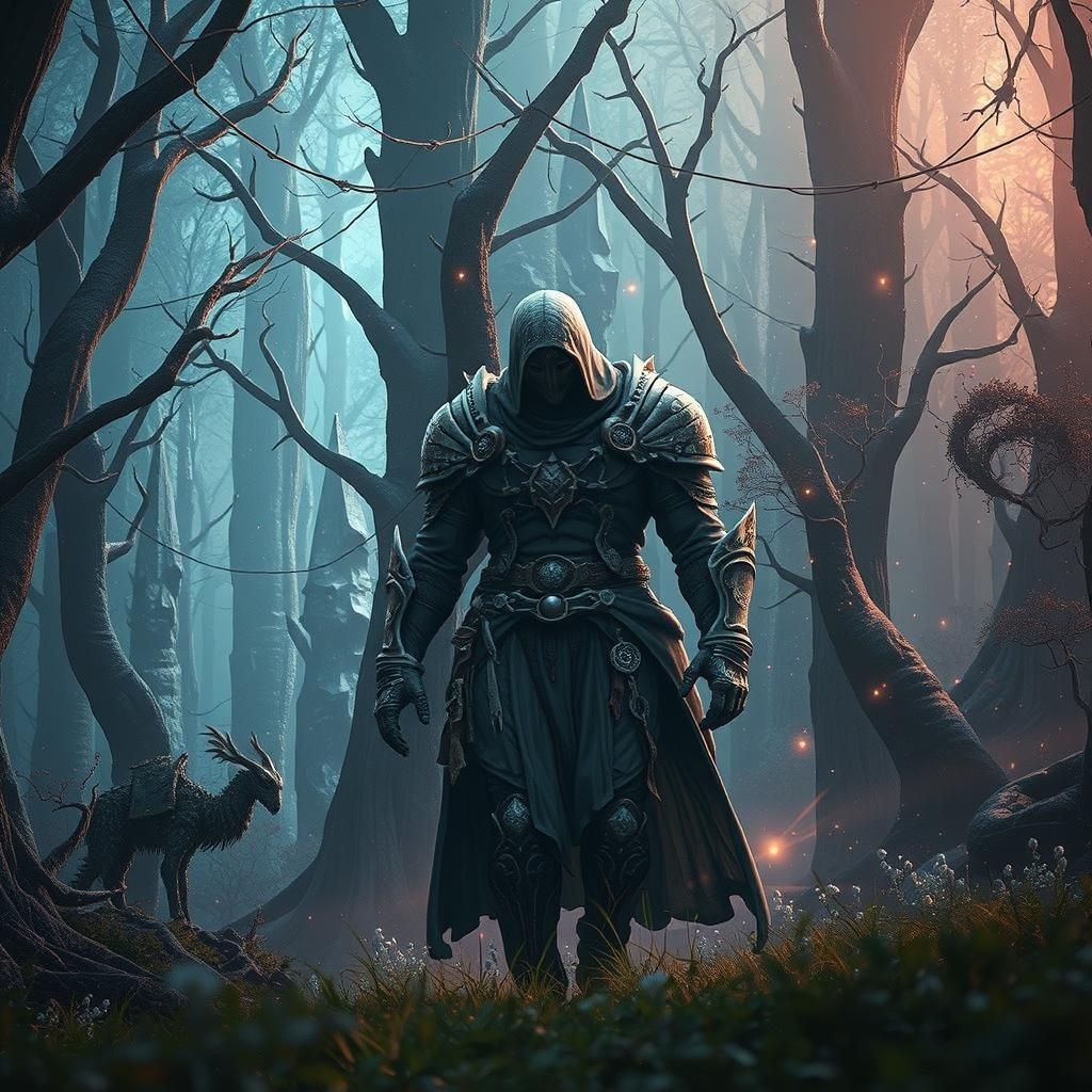 Ethereal Light Theme Deck in a Mystical Landscape