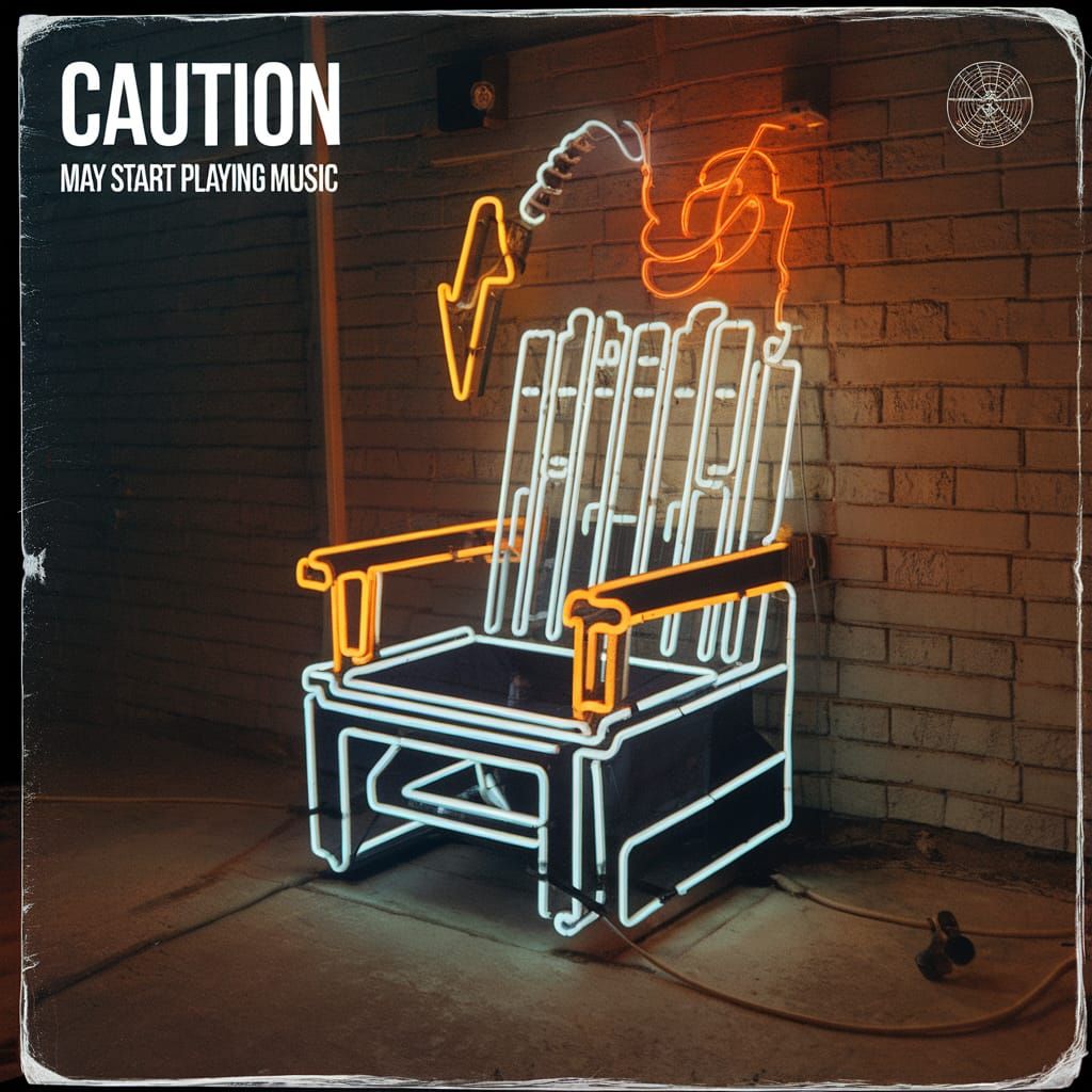 Vintage Album Cover: Caution - May Start Playing Music