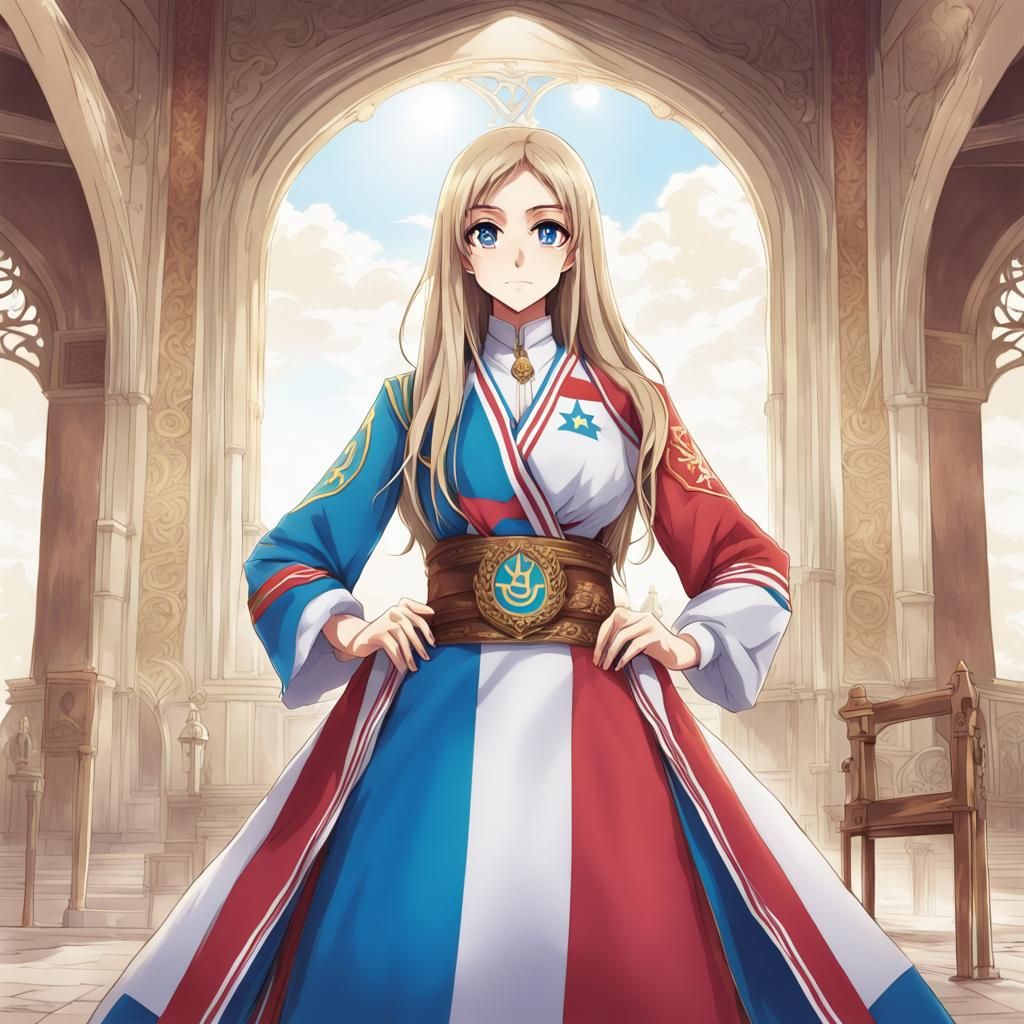 Azerbaijan Personified: Anime-Style Character