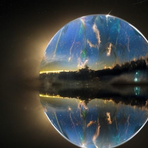 Spectacular Milky Way Reflection in Glass Box