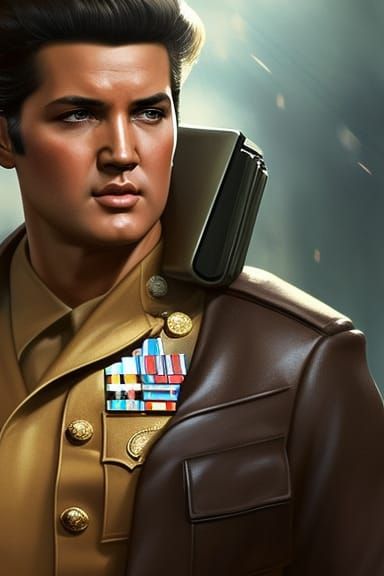 1950's Elvis Presley, in US Army