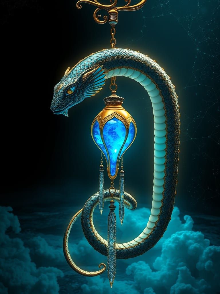 Giant Serpentine Seaserpent Wind Chime