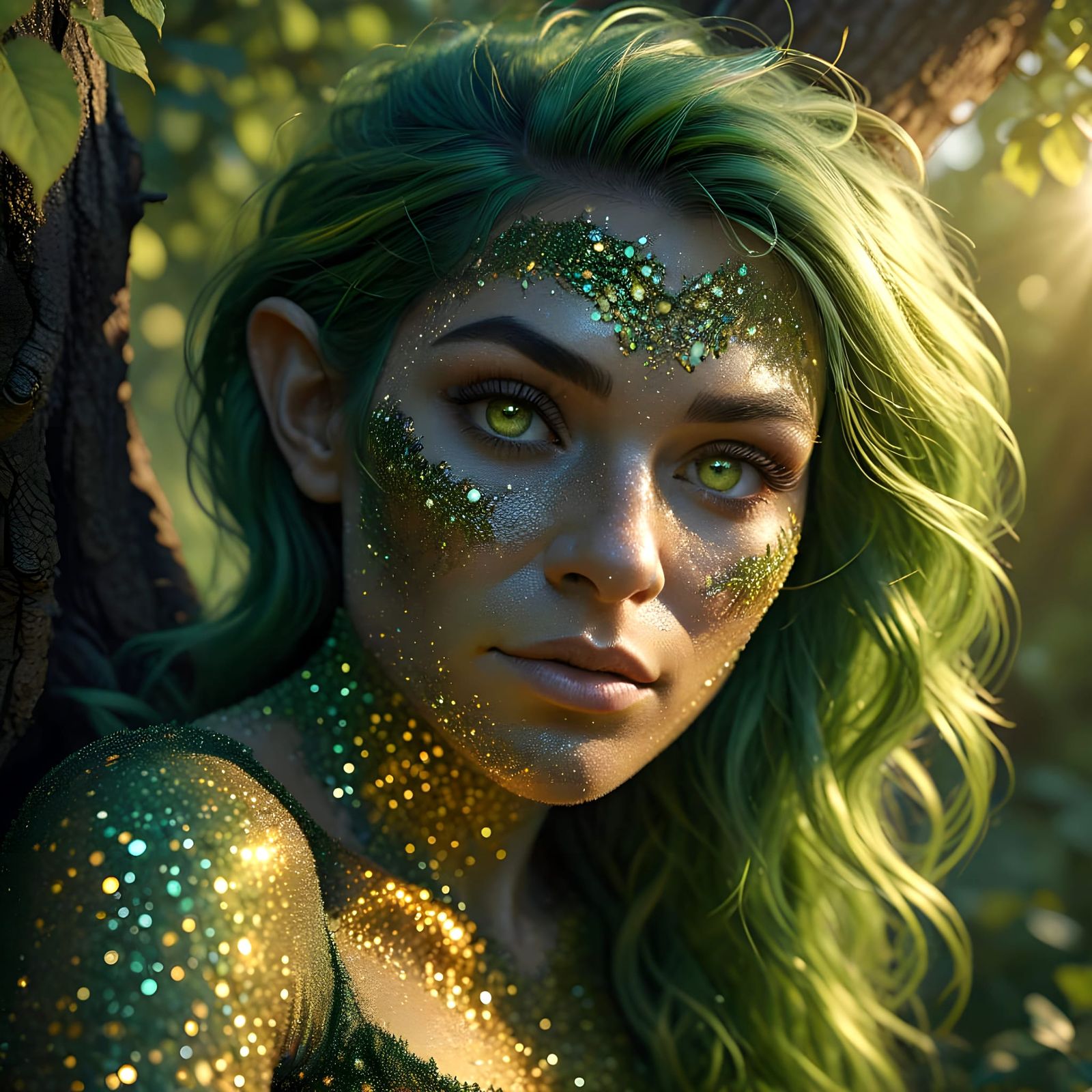 CGI Realistic Troll Portrait at Sunset