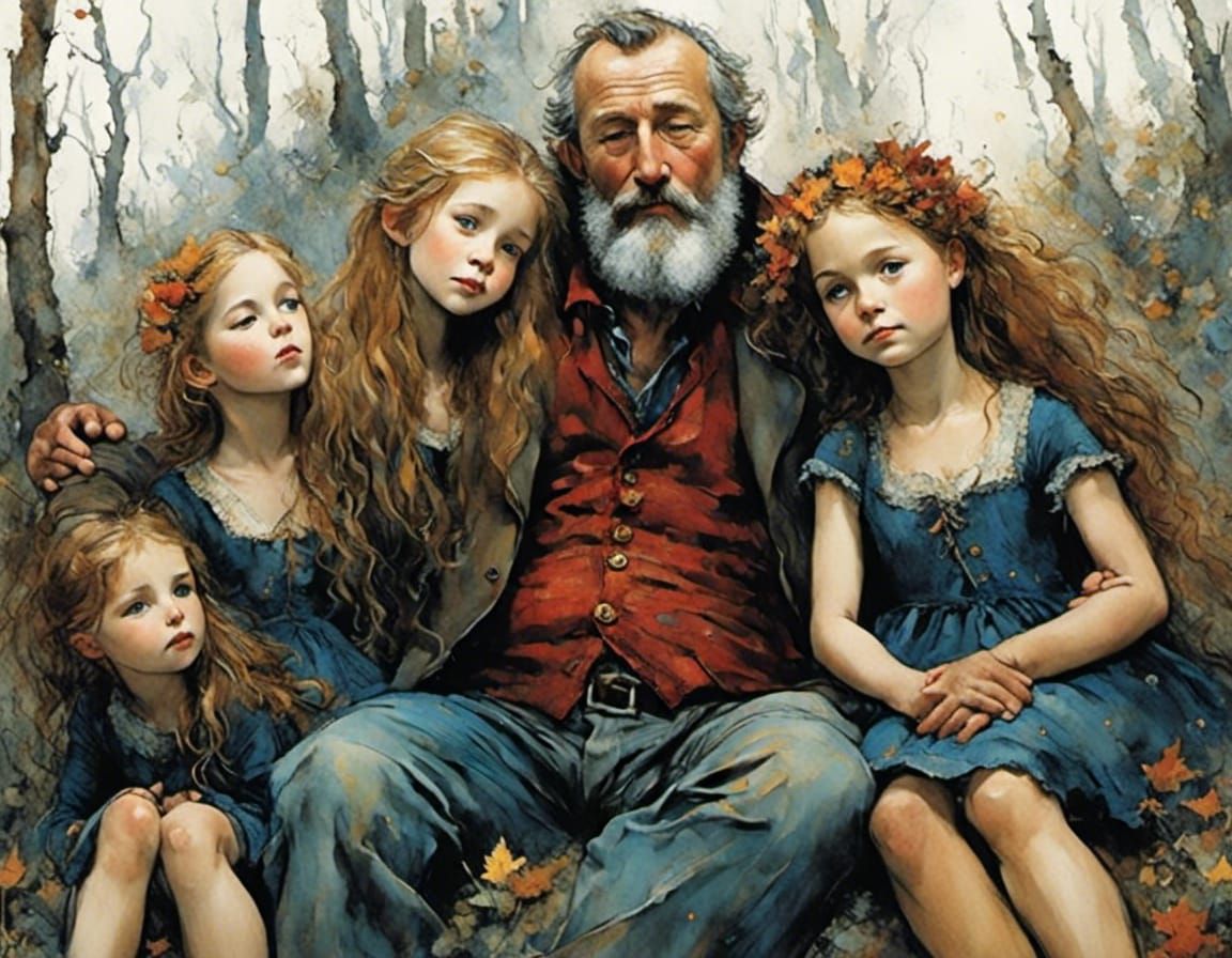 Family Portrait in a Renaissance Style