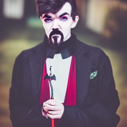 Jacksepticeye as Dracula in Professional Photo