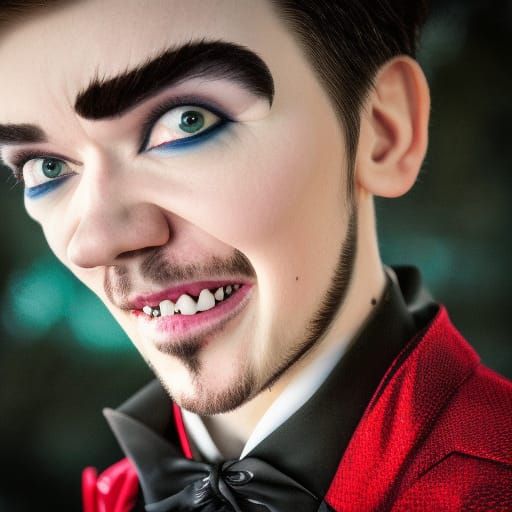 Jacksepticeye as Dracula: Professional Portrait