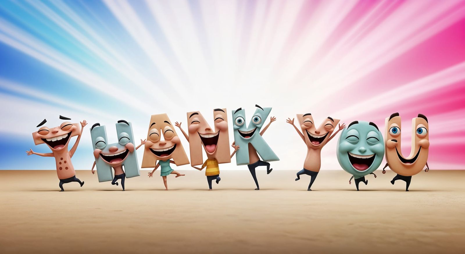 Joyful Pixar Chibi Letters Dancing