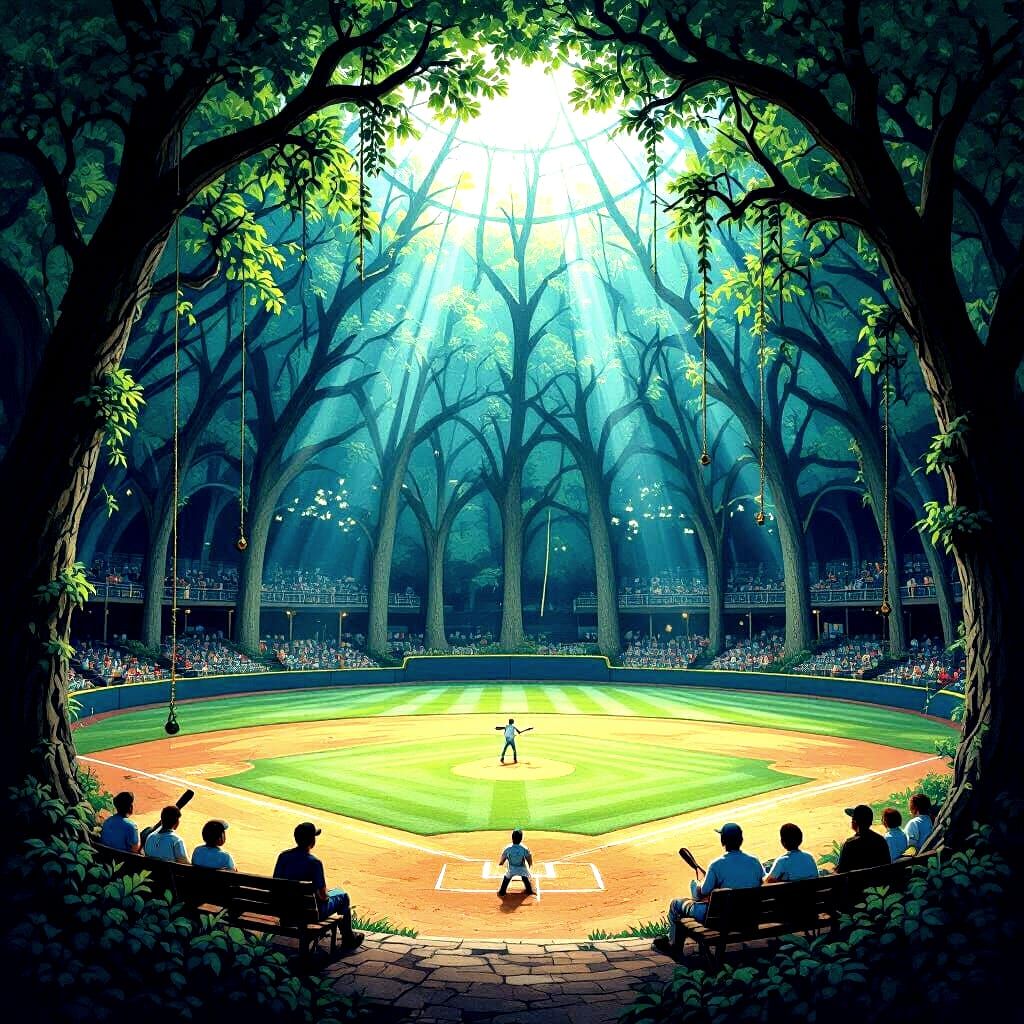 Magical Baseball Stadium in Ozark Mountains