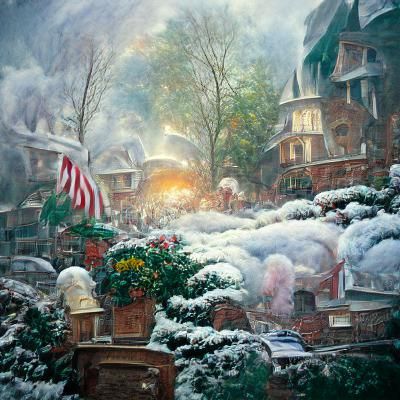 Christmas Morning Scene