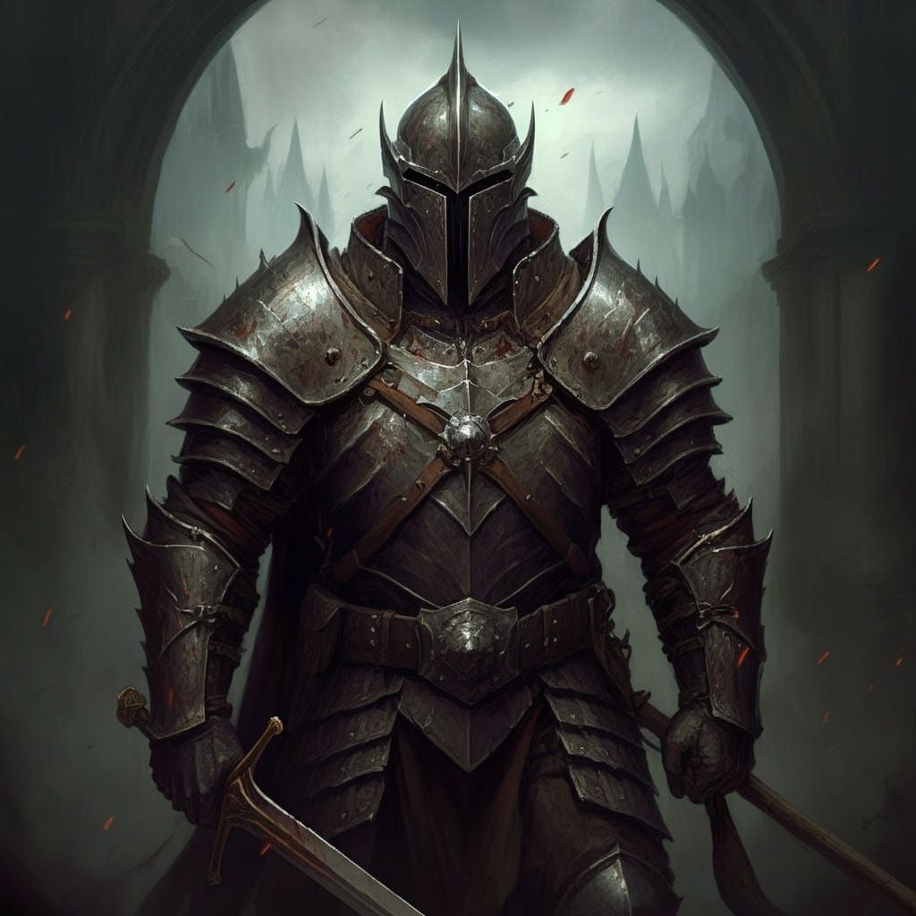 Dark Fantasy Landscape in Grimdark Style