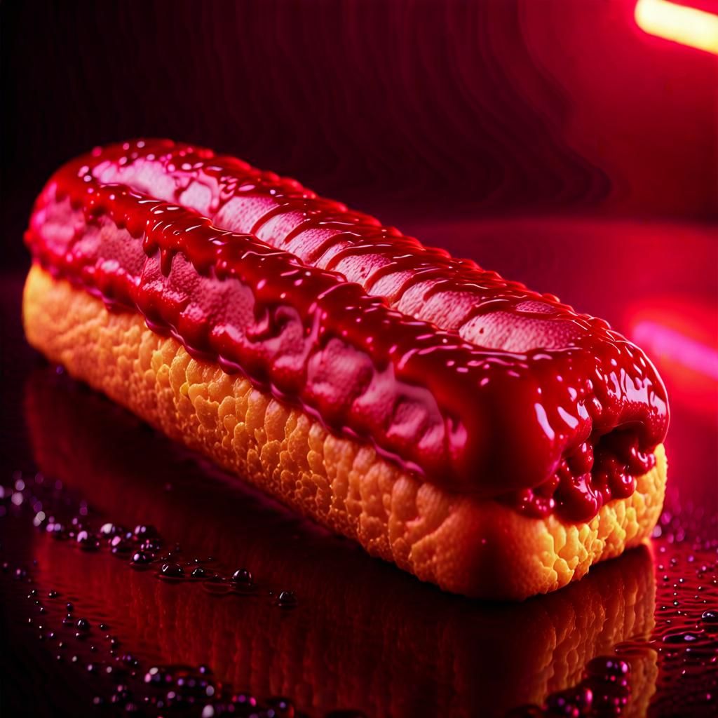 Meat Twinkie in Retro-Futuristic Film Still