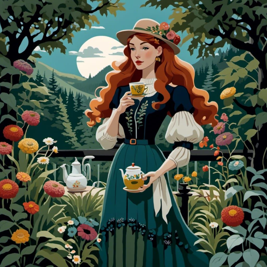 Elegant Still Life of Fancy Jams and Tea