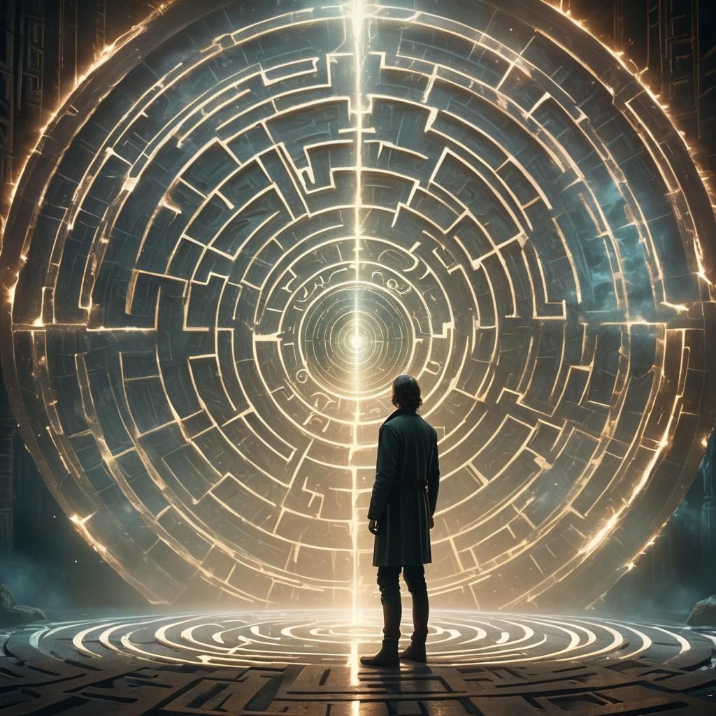 Ethereal Light Sphere in Interdimensional Labyrinth