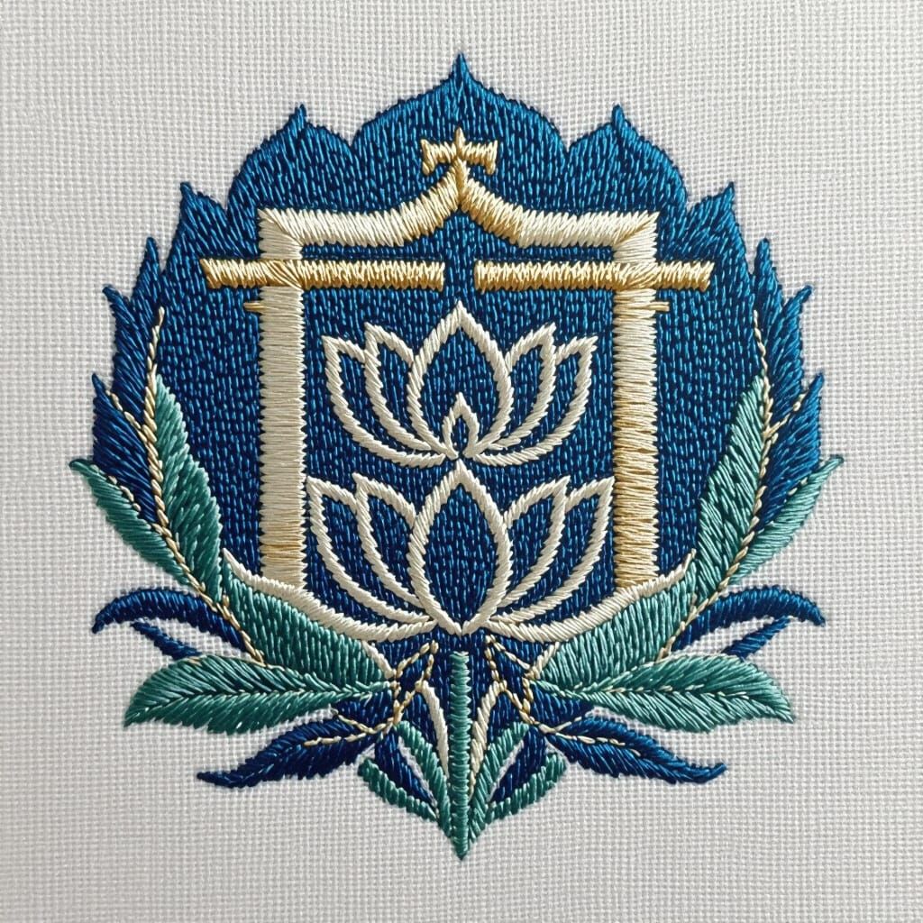 Lok Hong Rehabilitation Hospital Logo in Embroidered Style