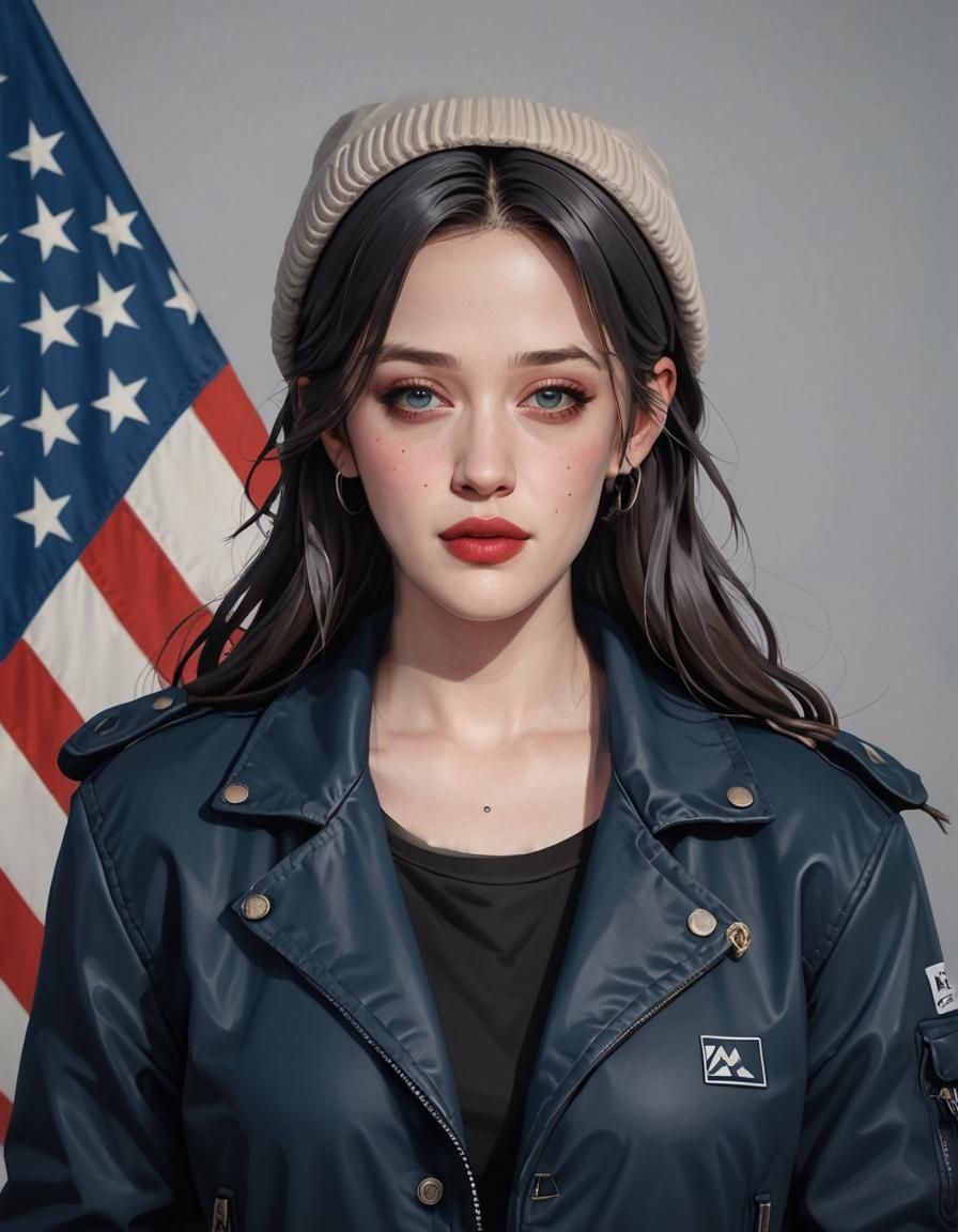 Kat Dennings in Anime-Inspired 3D Art