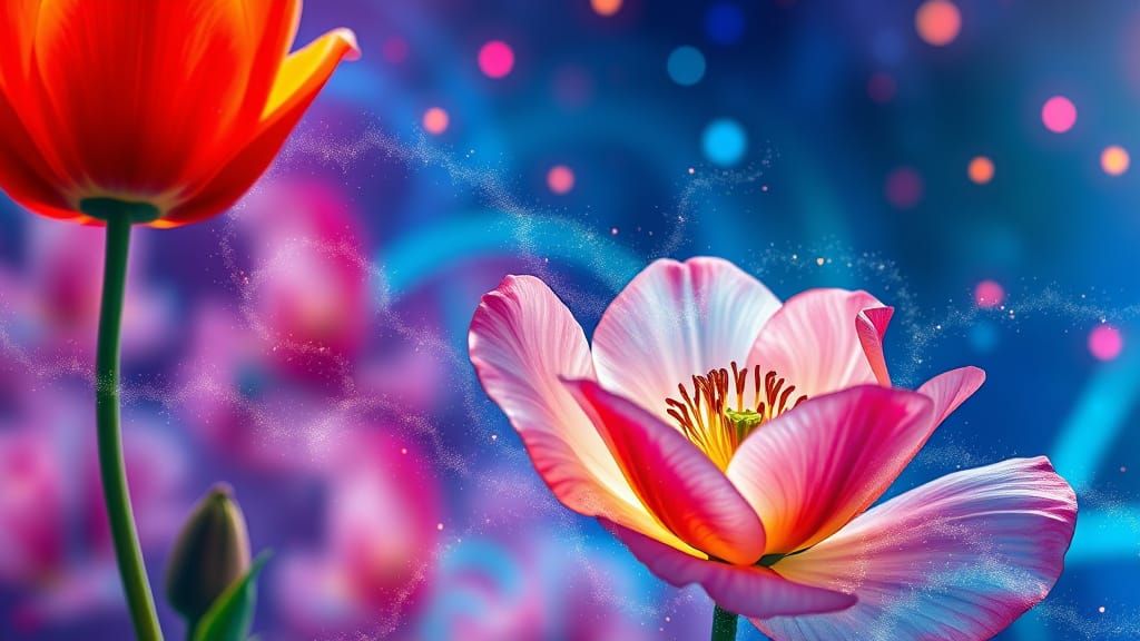 Ethereal Whispers in Vibrant Hues