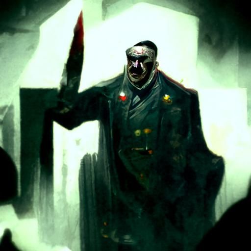 Sinister Portrait in the Style of Digital Art