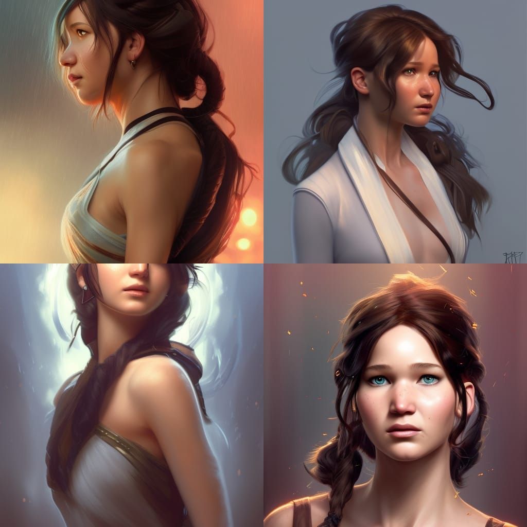 Detailed Portrait with Volumetric Lighting