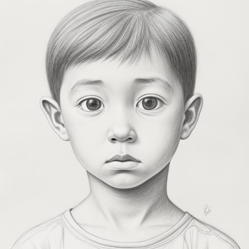 Surreal Child Portrait in 'Allian' Style
