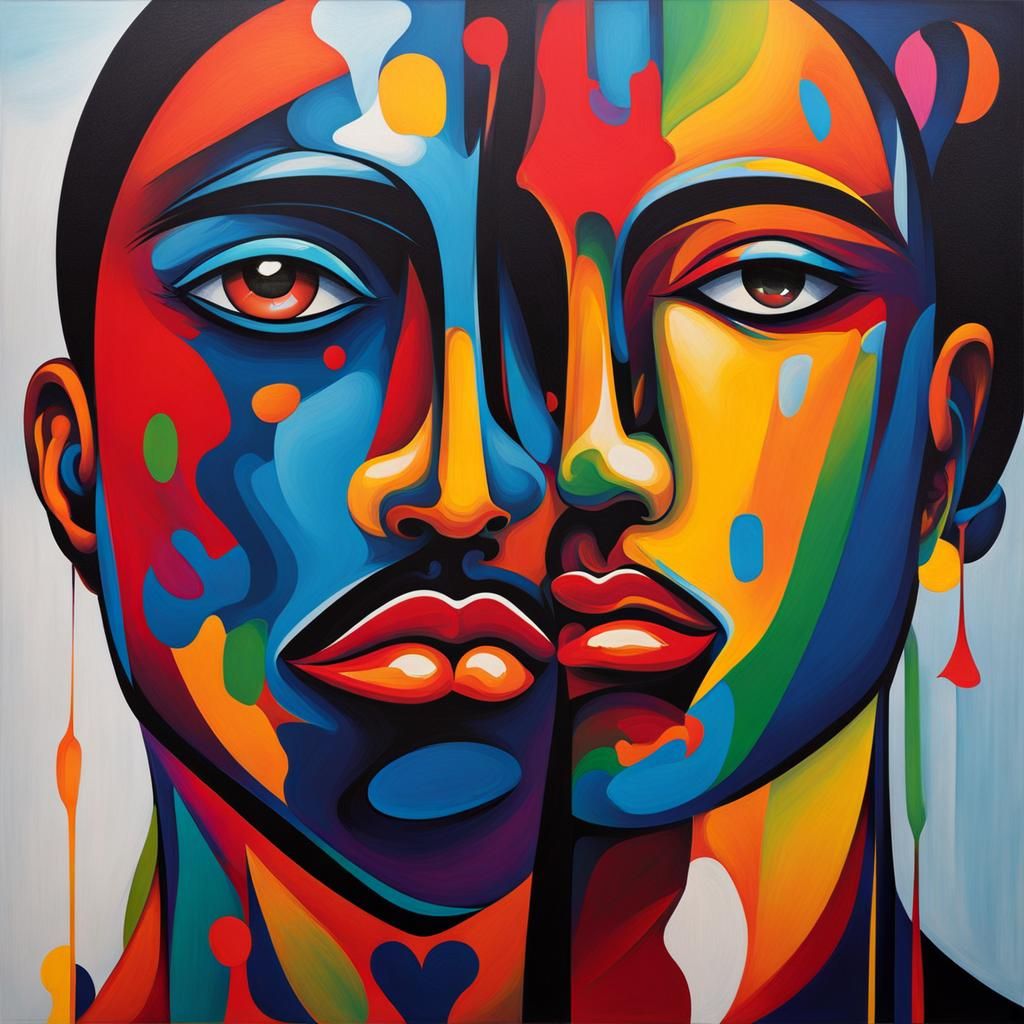 Abstract Painting: Libido and Ego Emotions