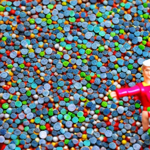 Vintage 1980s Action Figures in Studio Lighting