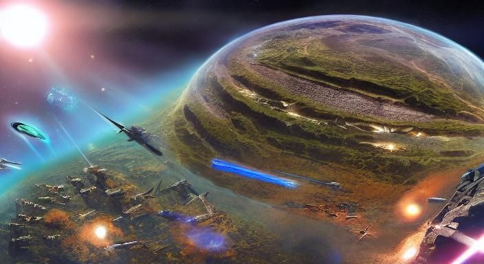 Kardashev Type II Civilization Space Arcology