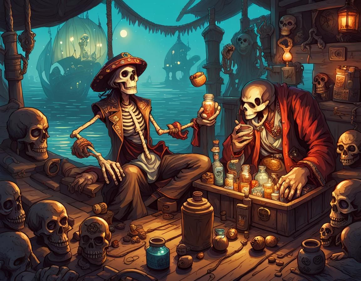 Day of the Dead Pirates at Music Festival